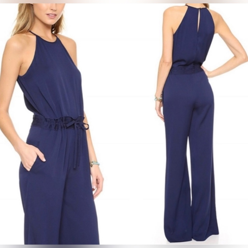 Diana Vinson Furstenburg Navy Jumpsuit
